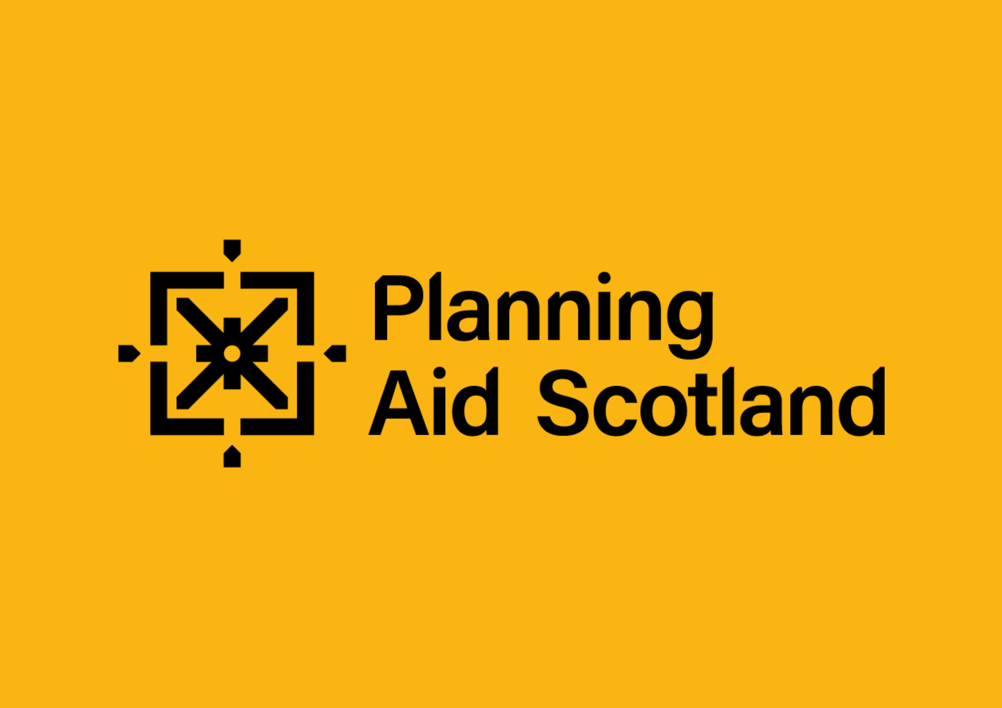 Planning Aid Scotland Logo Yellow
